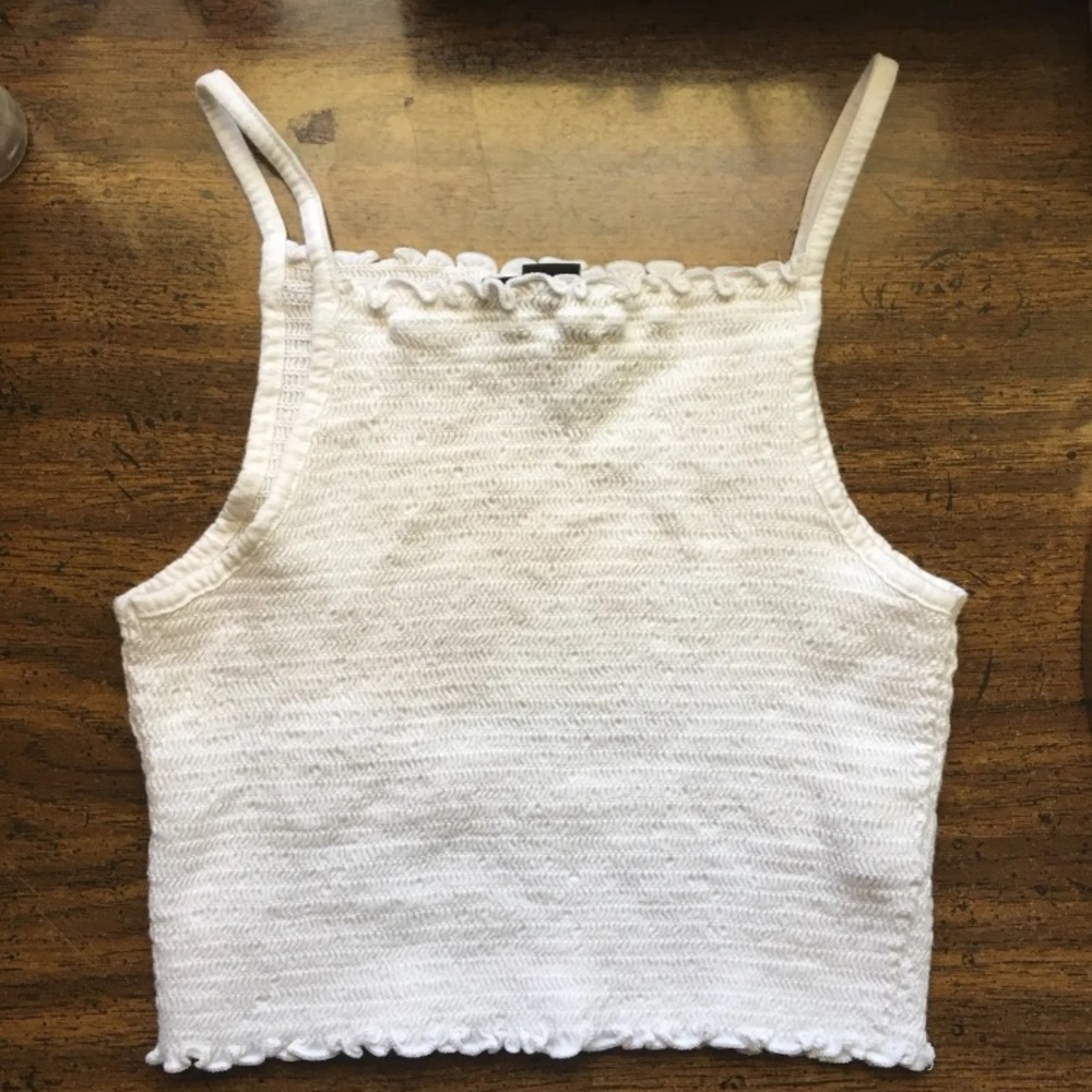 forever 21 white tank top